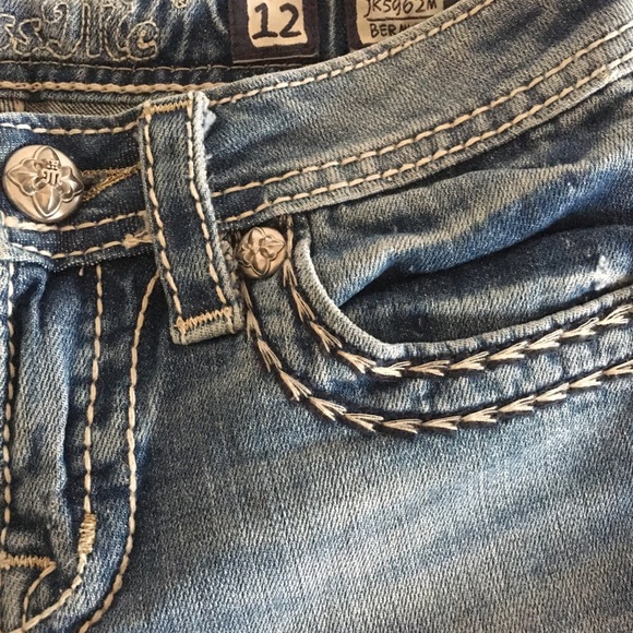 Miss Me girls bermuda shorts beautiful embellished pockets - Picture 11 of 11